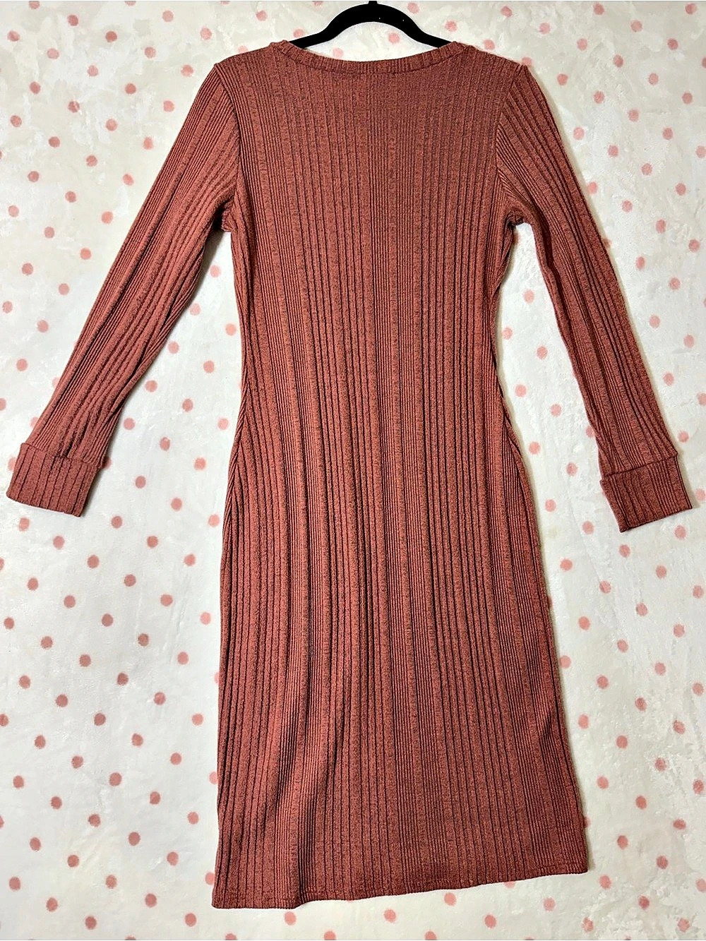 ROOLEE Ribbed Mini Dress in Mauve/Dusty Rose Colorway Size Medium
